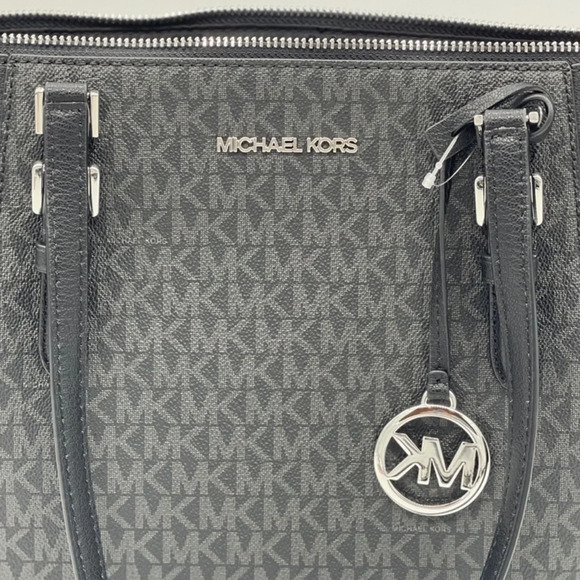 Michael Kors Charlotte Bag & Double Zip Wallet Black - Picture 10 of 11